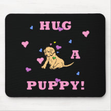 Hug A Puppy Mouse Pads