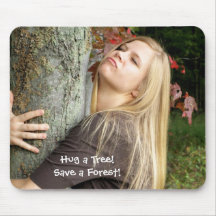 hug a tree mousepad