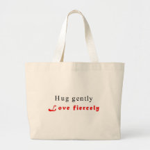 Hug gently canvas bag