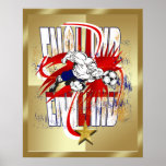Huge 34" England football explosion poster
