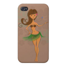 Hula Girl iPhone Case iPhone 4/4S Cases