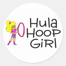 Hula Hoop Girl 2 Stickers