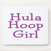 Hula Hoop Girl Mousepads