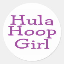 Hula Hoop Girl Stickers