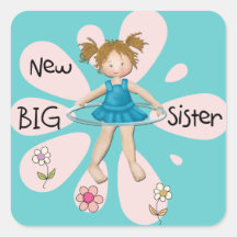 Hula Hoop New Big Sister Sticker