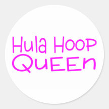 Hula Hoop Queen Stickers