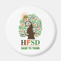 Humanist Fellowship - Dare to Think! Fridge Magnet