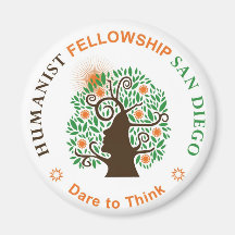 Humanist Fellowship of San Diego Logo Fridge Magnet