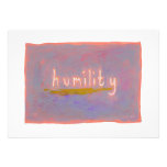 Humility - fresh simple colourful painting art invitation