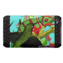 Hummingbird and Chameleion iPod Case-Mate Case