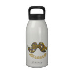 Humorous Funny Dentist Mustache water bottles