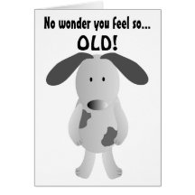 Humourous Birthday Card Dog Years