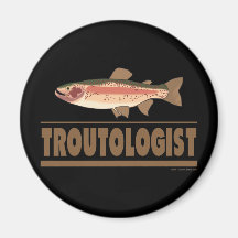 Humourous Trout Magnet