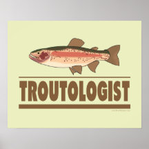 Humourous Trout Print