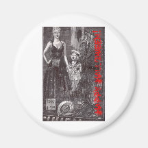 Hung Halloween Card Magnet
