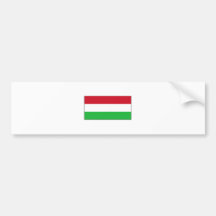 Hungary FLAG International Bumper Sticker