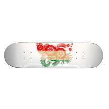 Hungary Flag Skateboard