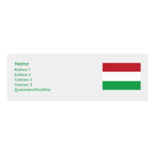 Hungary - Skinny Business Card Templates