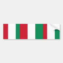 Hungary Vertical, Hungary flag Bumper Stickers