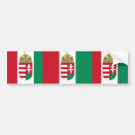 Hungary Vertical With Arms, Hungary Bumper Sticker