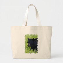 Hungry Black Bear Canvas Bag