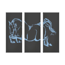 Hunter Jumper Art Gallery Wrapped Canvas