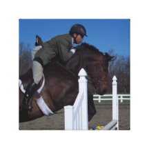 Hunter Jumper Horse Canvas Print