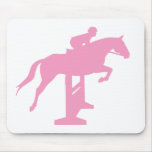 Hunter Jumper Horse & Rider (pink) Mouse Mats