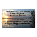 Hunting guide service business card