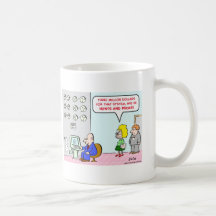 hunts and pecks computer coffee mug