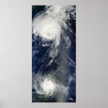Hurricane Danielle and Hurricane Earl in 2010 Print