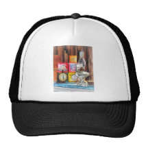 Hurricane Lamp and Scale Hat