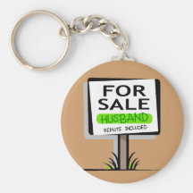 Husband for Sale Keychains