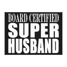 Husbands Anniversaries Birthdays : Super Husband Gallery Wrapped Canvas