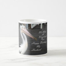 Husbands Birthday Pelicans Coffee Mugs
