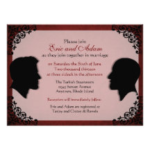Husbands Custom Gay Wedding Invitations