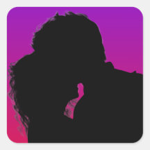 Hush Square Sticker