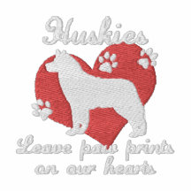 Huskies Leave Paw Prints Dark Hoody