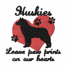 Huskies Leave Paw Prints Hoodie
