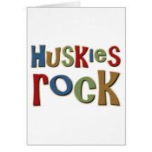 Huskies Rock Card