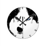 Husky Clock Wolf Husky Sled Dog Wall Clock