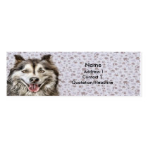 Husky Profile Card business cards