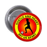 HUSTLE AND HEART SET US APART PINS