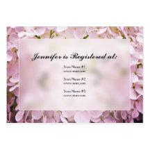 Hydrangea Bridal Shower Registry Cards Business Cards