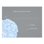 Hydrangea Wedding Response Custom Invites