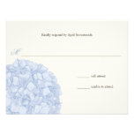 Hydrangea Wedding Response Personalised Announcement