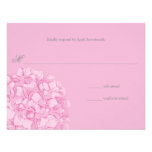 Hydrangea Wedding Response Personalized Announcement