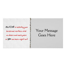 Hypocritical Breeders Personalized Photo Card