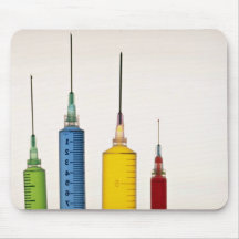 Hypodermic needles mouse pad
