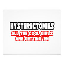 Hysterectomies...Cool Girls Personalised Announcement